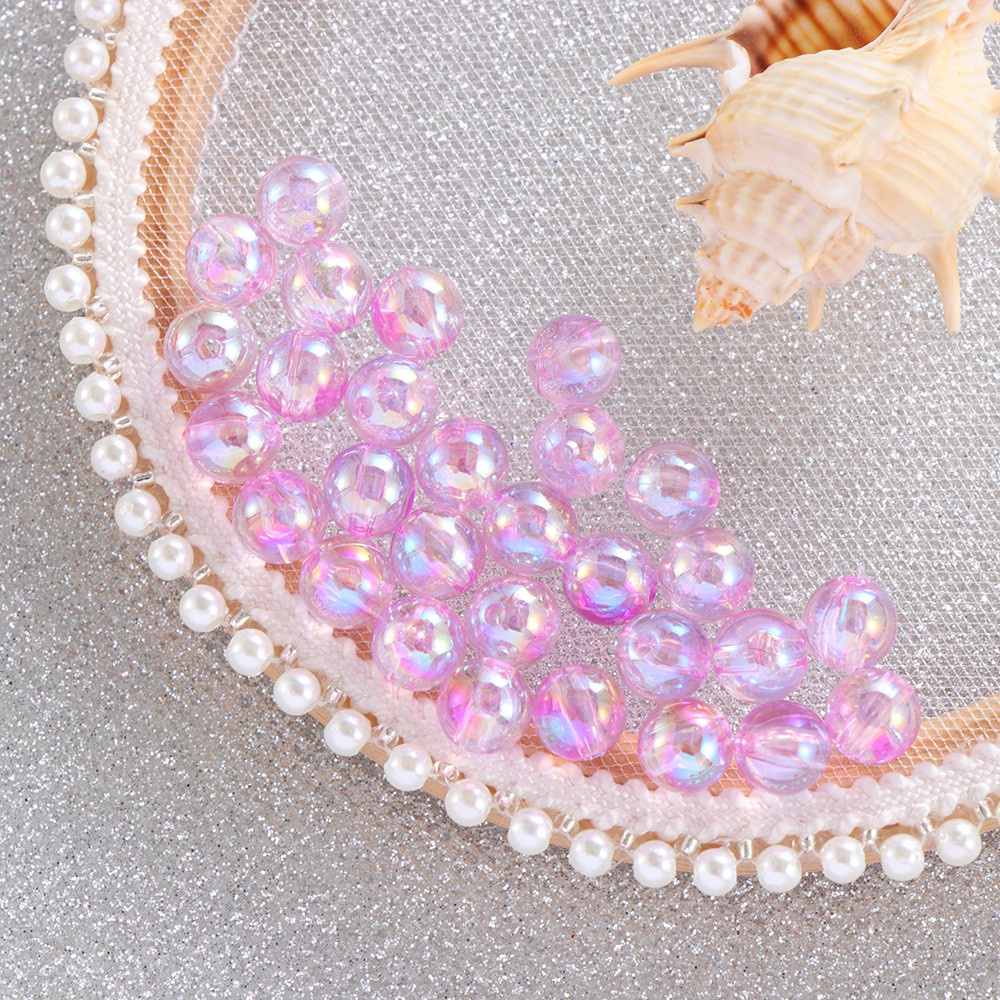 Bộ Hạt Acrylic Nhiều Màu Làm Trang Sức Thủ Công Mihan1