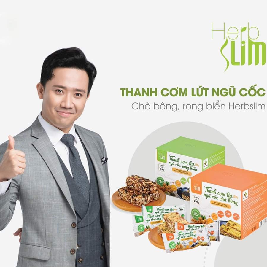 Thanh cơm lứt ngũ cốc Herbslim Chà bông - Hộp 10 gói - Beauty247