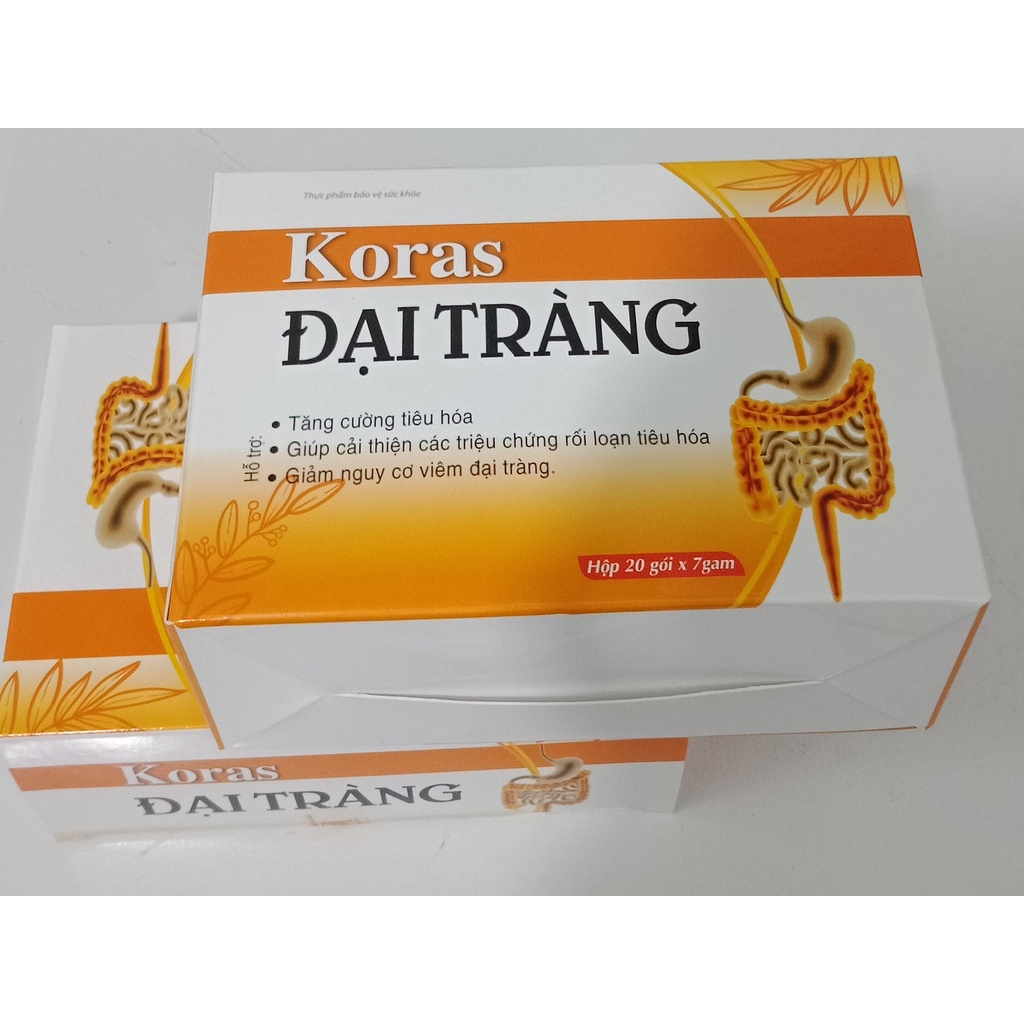 KORAS ĐẠI TRÀNG – Hỗ trợ giảm viêm đại tràng cấp và mãn tính, ổn định tiêu hoá (20 gói)