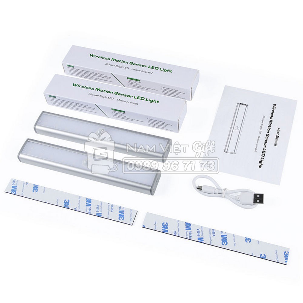 Đèn LED Cảm Ứng Chuyển Động, Cảm Biến Hồng Ngoại Dùng Pin Sạc - Nhiều Kích Cỡ | BigBuy360 - bigbuy360.vn