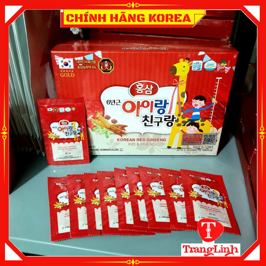 [10 gói] Nước hồng sâm baby Bio hàn quốc chính hãng - tranglinhkorea