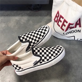 (ORDER)- GIÀY THỂ THAO SLIP ON KẺ CARO ULZZANG ĐỦ SIZE NAM NỮ
