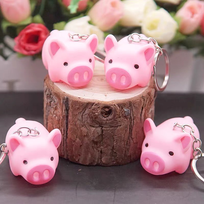 Móc khoá Heo hồng có kèn kiu dễ thương