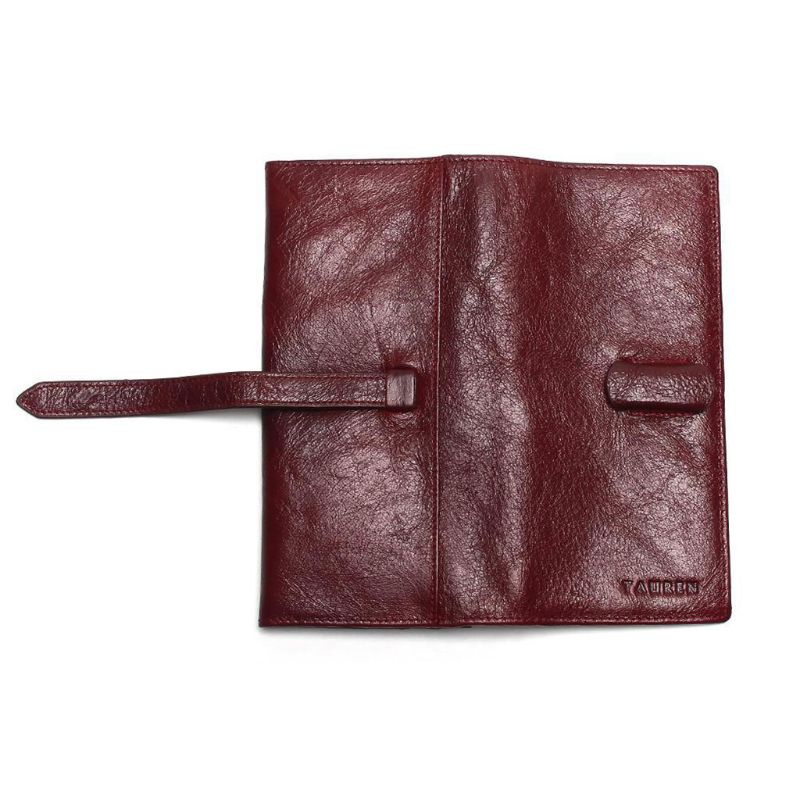 Ví Da Cầm Tay Dáng Dài Có Ngăn Đựng Thẻ Phong Cách Vintage Cho Nữ
