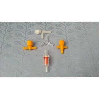 Đầu nối và van nối dây oxy 4mm dùng cho hồ cá.