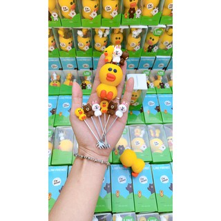 BỘ DĨA ĂN HOA QUẢ VỊT VÀNG SALLY (LINEE THỎ CONY- GẤU BROWN)