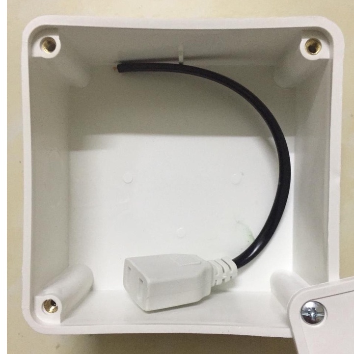 Phích âm có dây nối nhựa ABS, phích nối nguồn adapter camera dây dài 8CM - ShopLinhKien VN