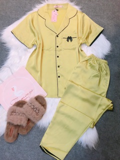 🌸 Pizama lụa satin trơn 1 màu 🌸