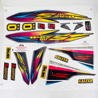 Tem decal Wave a 110 2017-2021 mẫu 7 màu Mg 916 464