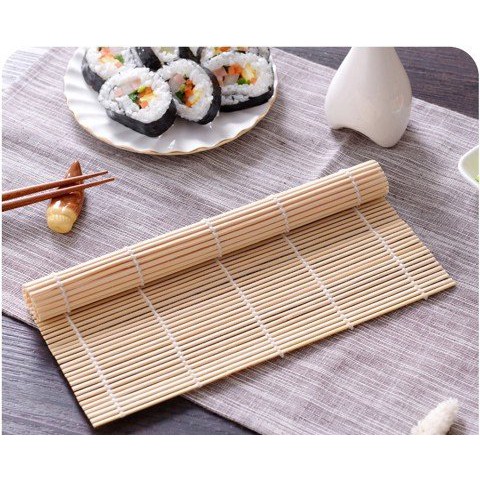 Mành tre cuộn cơm, shushi, kimbap giá rẻ size 25 - 25cm