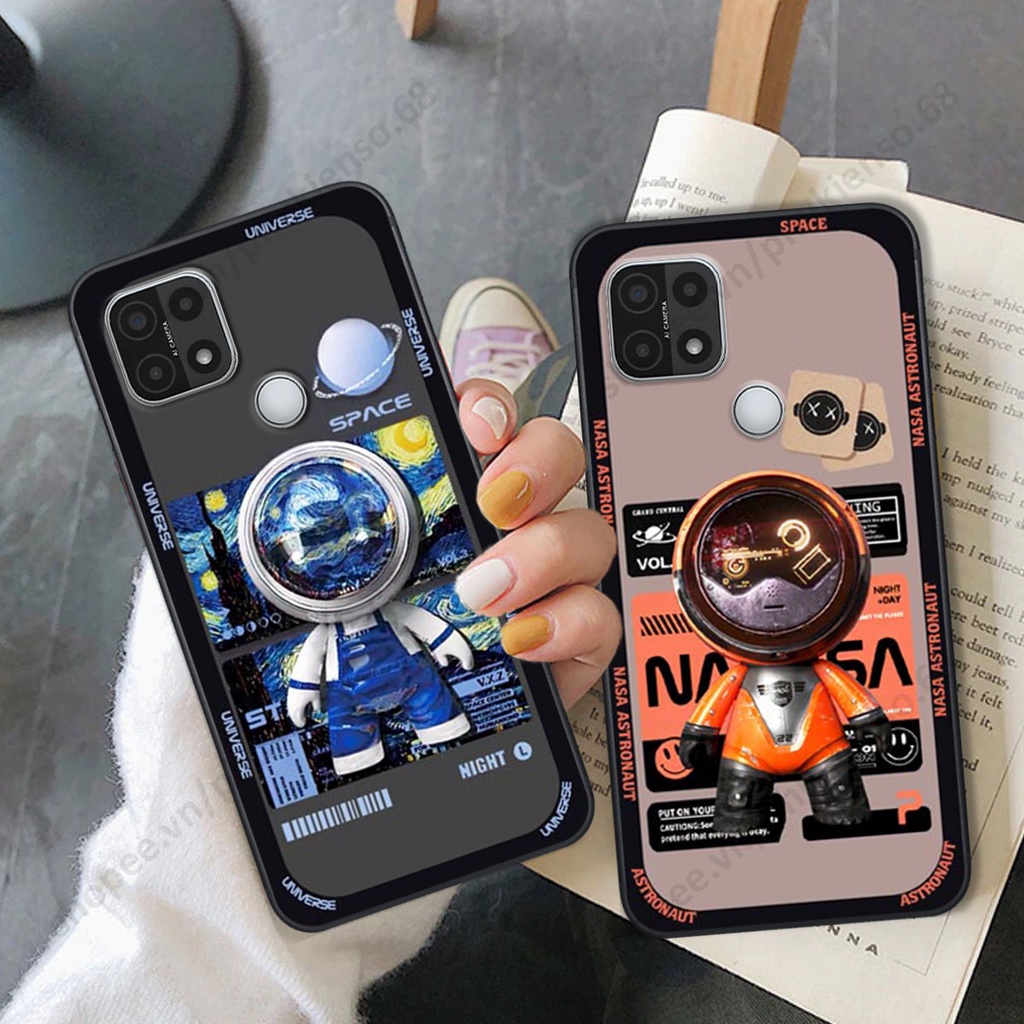 Ốp lưng Oppo A15 / A15s hình người máy, robot nasa đáng yêu dễ thương