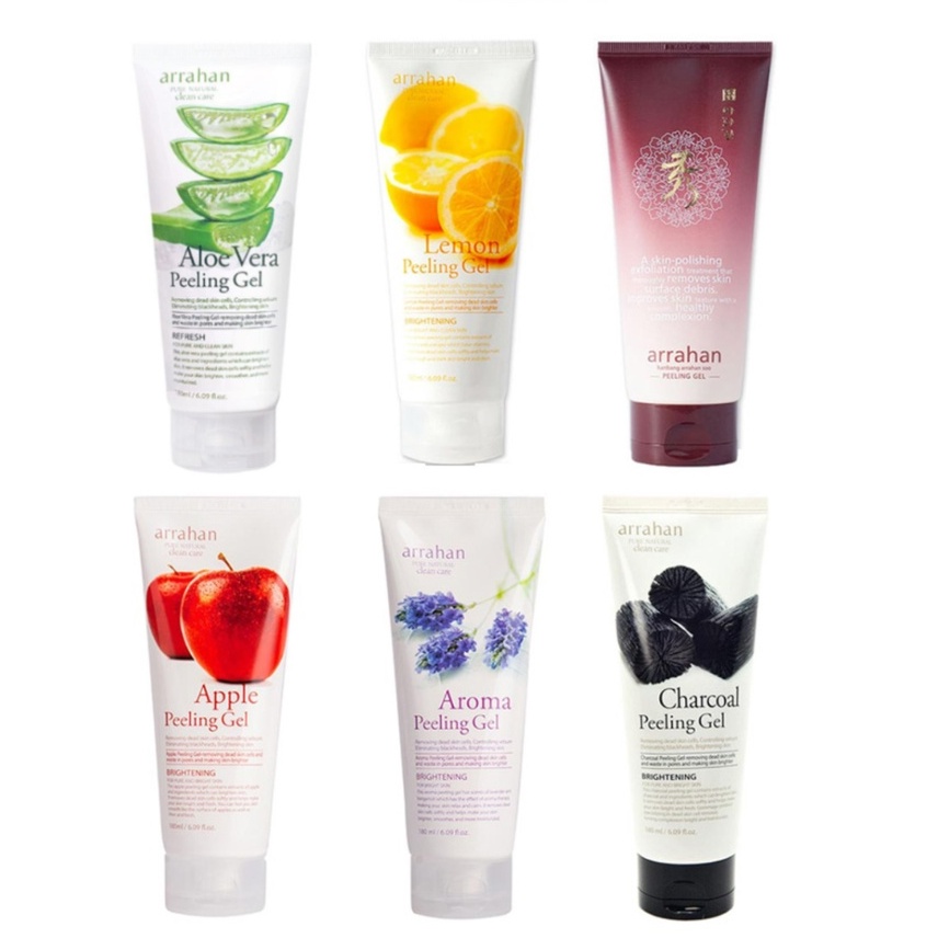 Tẩy Da Chết Làm Trắng Da Arrahan Đủ Vị Hoa Quả 180ML