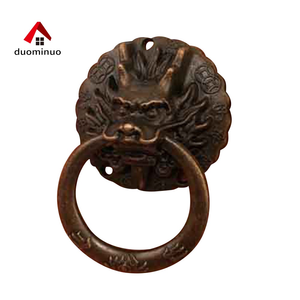 Bộ 2 Tay Nắm Cửa Tủ Hình Đầu Rồng Phong Cách Vintage