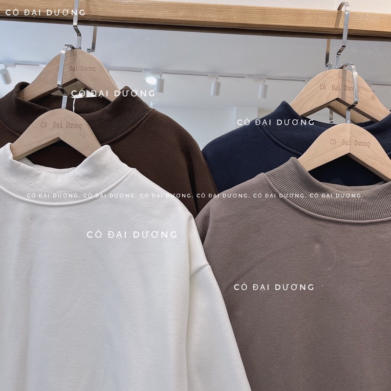 áo nỉ cổ 3p trơn | BigBuy360 - bigbuy360.vn