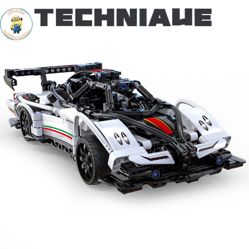 Đồ Chơi Lắp Ráp Kiểu LEGO TECHNIC Siêu Xe Pagani Huayra Điều Khiển Từ Xa RC Model C51054 Với 457 Mảnh Ghép