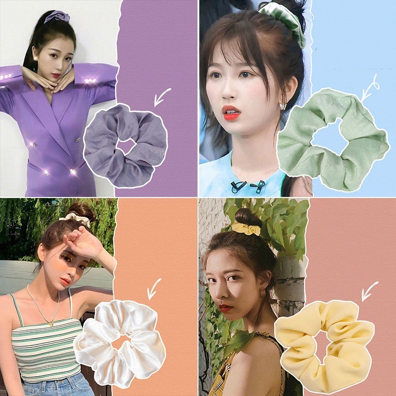 Set 6/ 7 Dây Cột Tóc Co Giãn Thời Trang Hàn Quốc Dành Cho Nữ