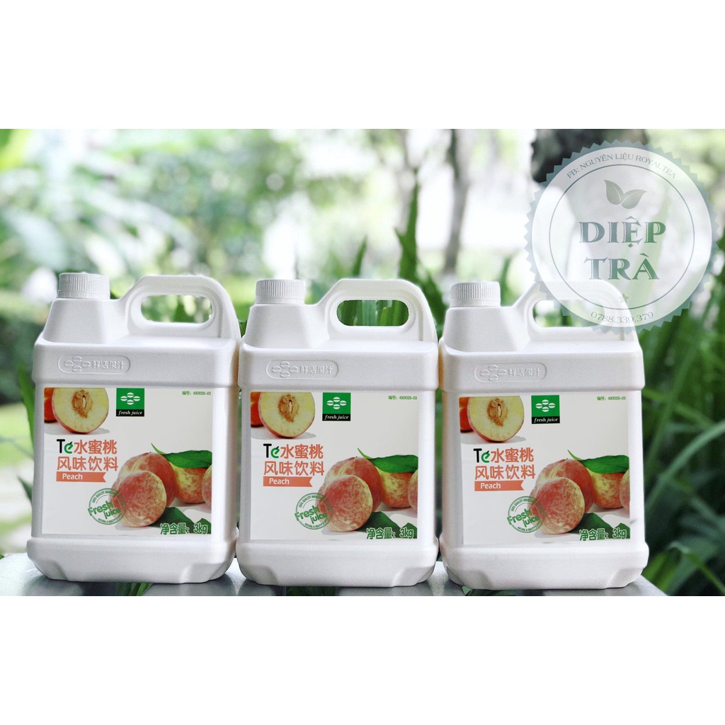 Siro TE 3kg vị: ĐÀO HỒNG