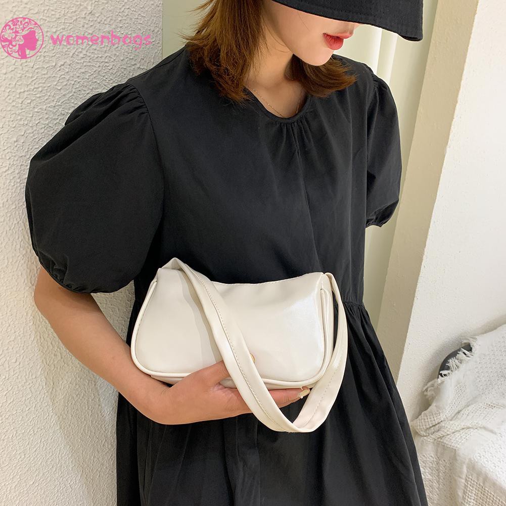 Túi xách da PU màu trơn thời trang nữ tính | BigBuy360 - bigbuy360.vn