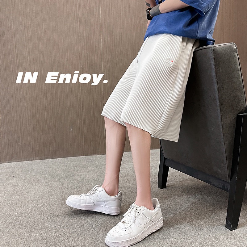 QUần short IFNICEFUTURE ống rộng thời trang Hàn Quốc sành điệu cho nam