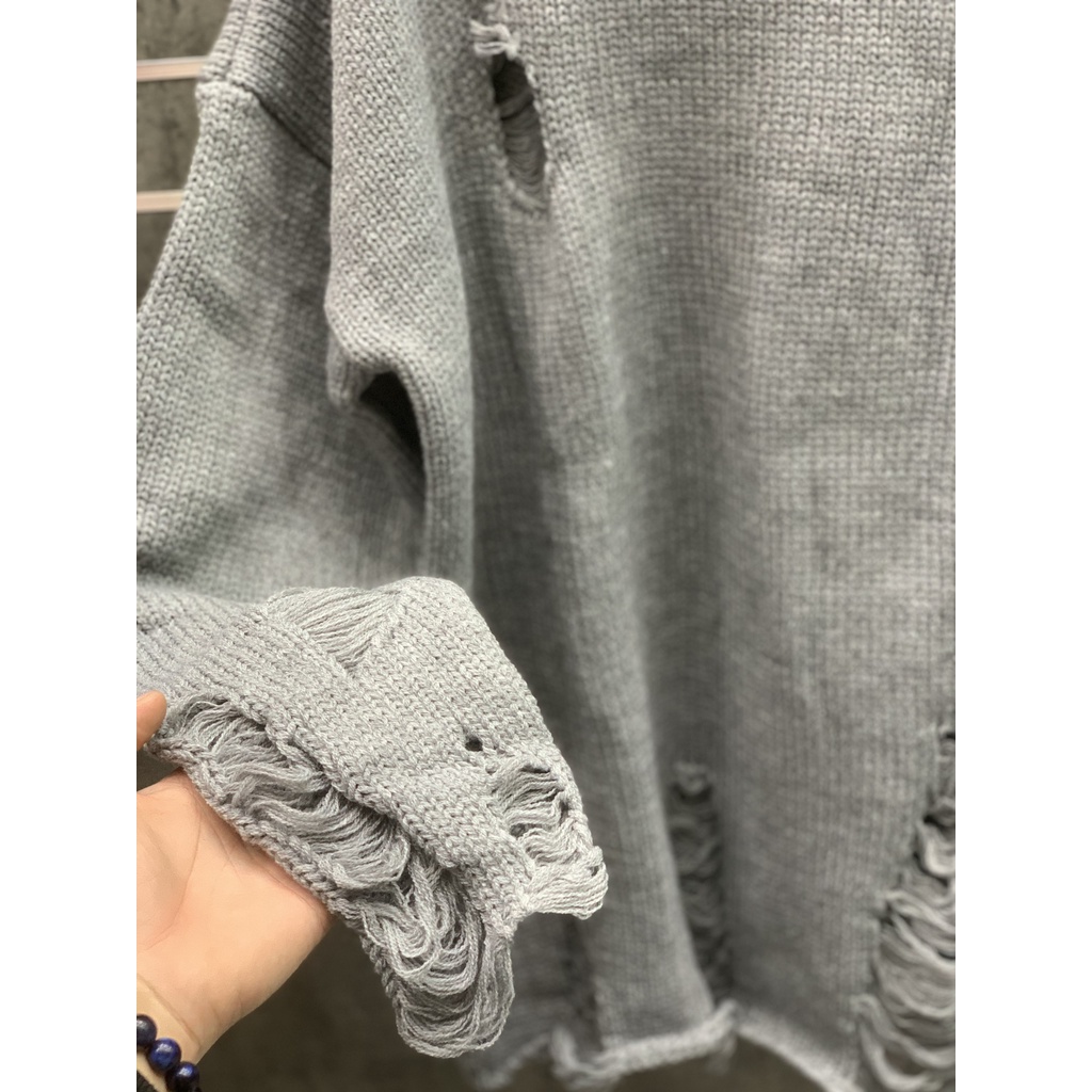 ÁO LEN RÁCH CHROME HEARTS 2.0 HÀNG QUẢNG CHÂU CAO CẤP. ÁO LEN THỜI TRANG LUXURY SANG TRỌNG