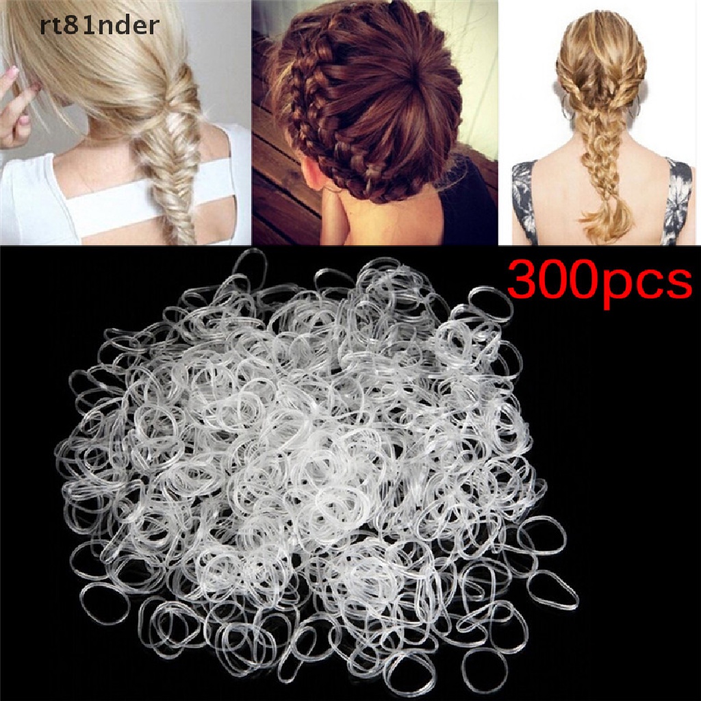 Set 300 Dây Thun Buộc Tóc Co Giãn Nhiều Màu Sắc