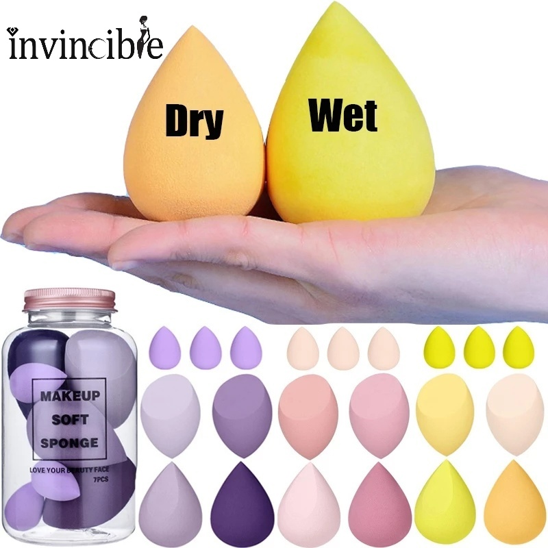 Bộ 7 Mút Trang Điểm Hình Giọt Nước/Giọt Nước Tiện Dụng Cho Nữ