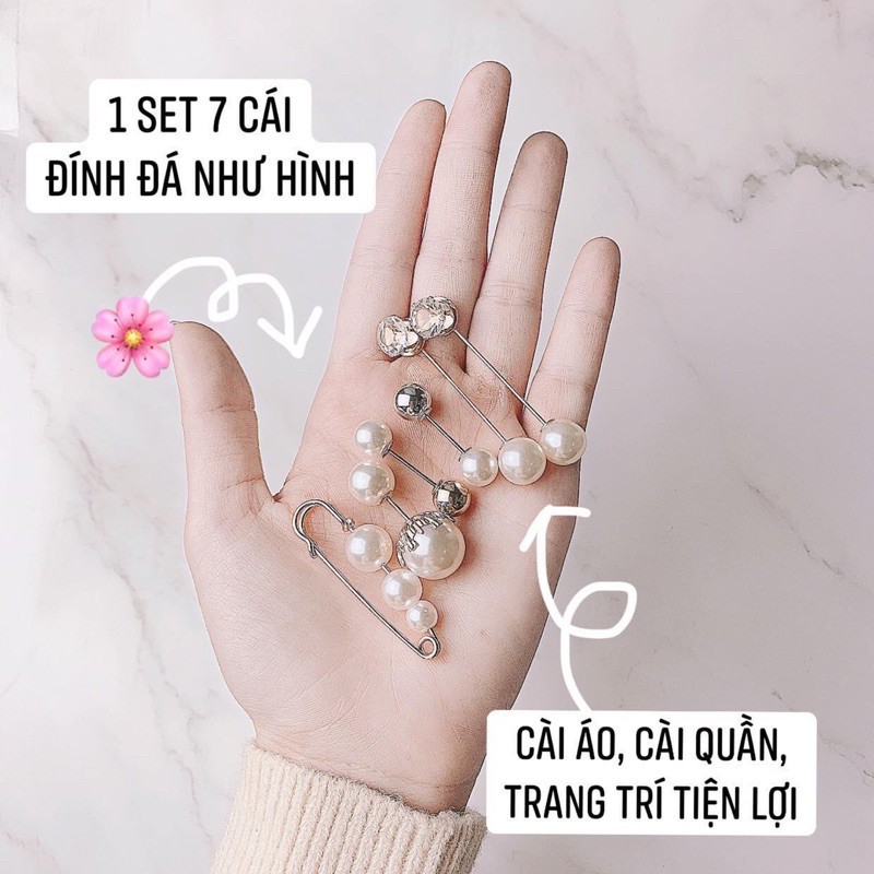 Set cài áo 7 món mẫu mới sang trọng, lịch sự