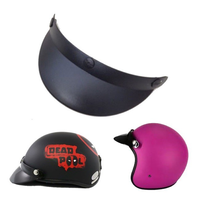 Bộ phụ kiện mũ bảo hiểm 3/4 đầu GRO HELMET, mũ honda, mũ nửa đầu các loại