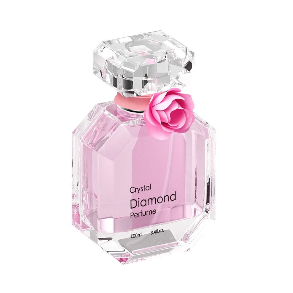 Nước hoa nữ cao cấp Pink Flower Crystal Diamond Miniso hương thơm trái cây ngọt ngào lưu hương lâu, dung tích 50ml