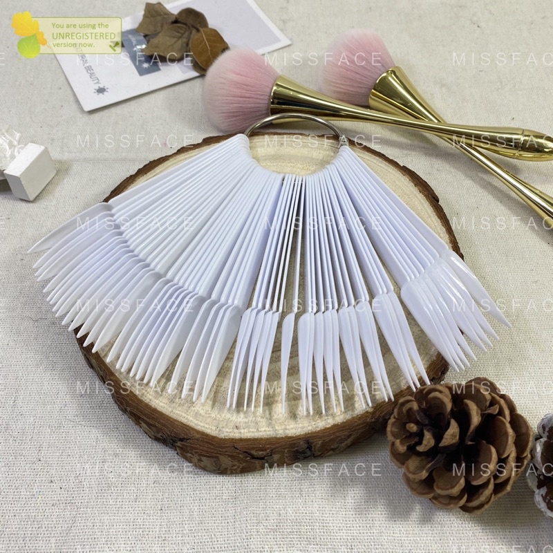Móng que nhọn - móng mẫu nhọn dạng xâu giá rẻ- móng que tập sơn - vẽ đắp bột 1 bịch 50 que- dụng cụ nail chuyên nghiệp