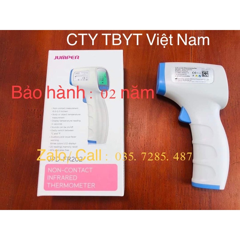 Nhiệt kế hồng ngoại Jumper Anh Quốc. Đo trán, Đo nhiệt độ môi trường. Bảo Hành : 01 năm