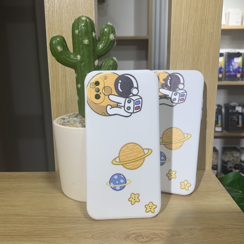 Ốp hoạt hình tàu vũ trụ dễ thương - chất liệu silicone mềm chống bẩn OPHH01 Double B Store