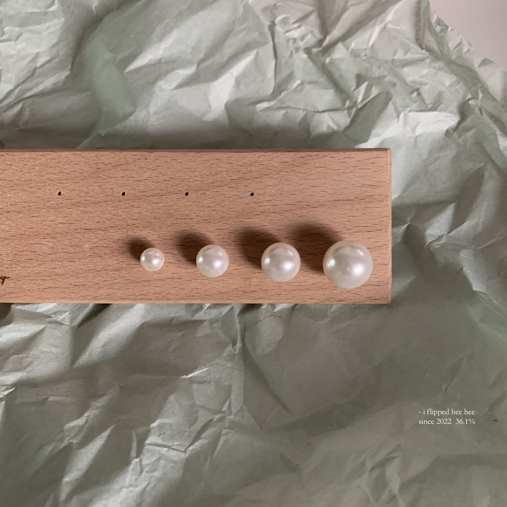 Bông tai 19A1508 chuôi bạc S925 đính ngọc trai phong cách cổ điển Hàn Quốc sang trọng