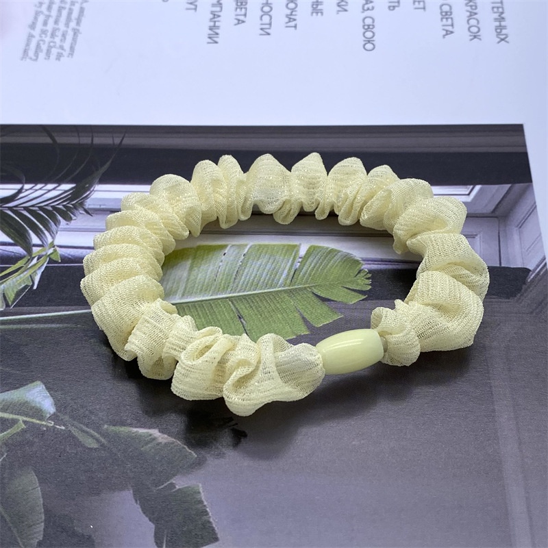 Set 2 dây cột tóc scrunchies phong cách Hàn Quốc - Dây buộc tóc chấm bi, voan, ren nhiều màu lựa chọn