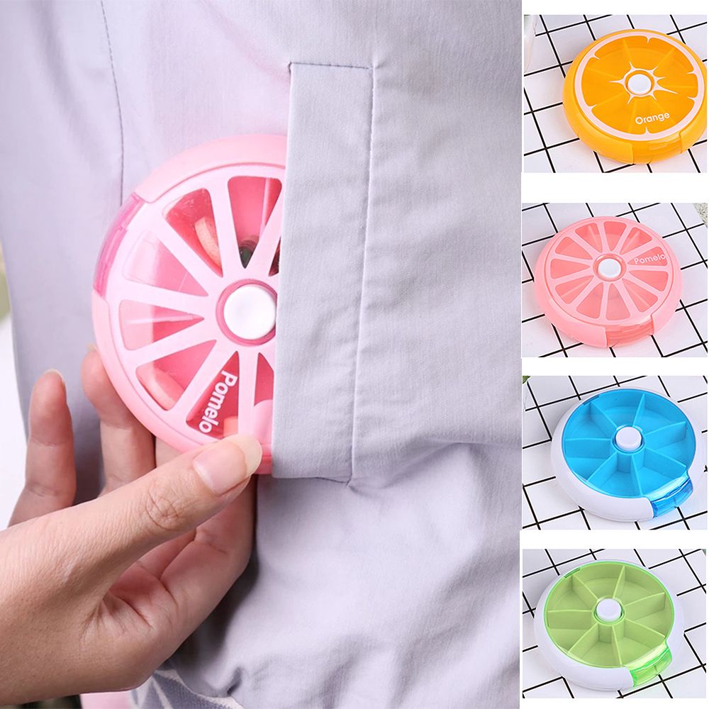 Hộp đựng thuốc 7 ngày hình tròn xinh xắn