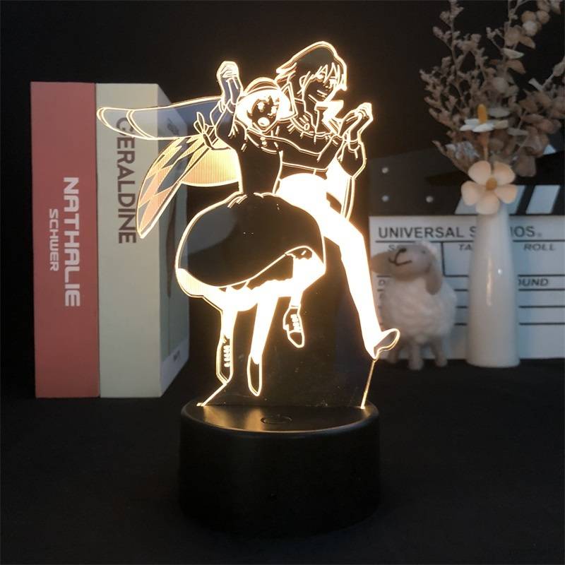 Đèn LED 3D hình lâu đài chuyển động có remote điều khiển