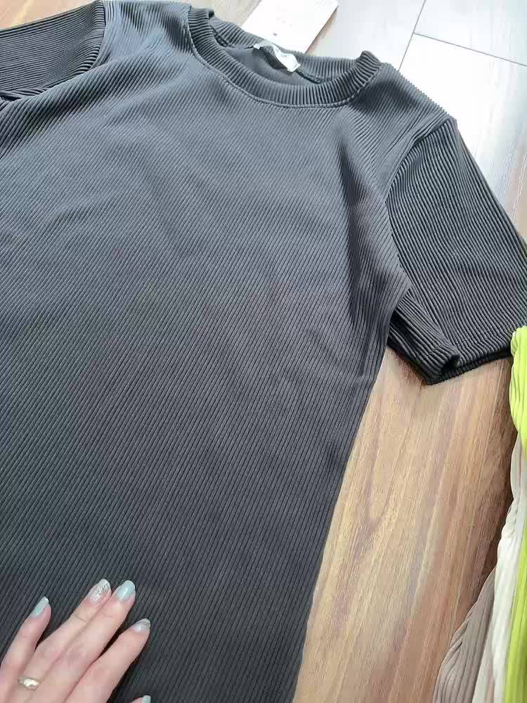 V103-Đầm dáng suông cổ tròn dập ly chun tăm tay ngắn nữ Sammivnxk⭐️freeship | BigBuy360 - bigbuy360.vn