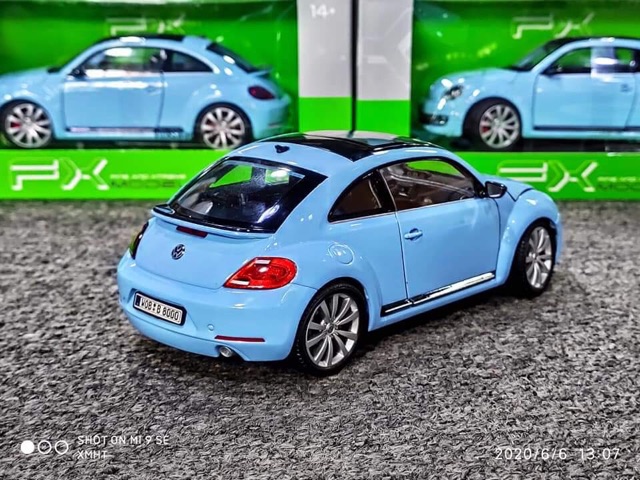 Xe Mô Hình Volkswagen Beetle 2013 1:24 Welly (Xanh)