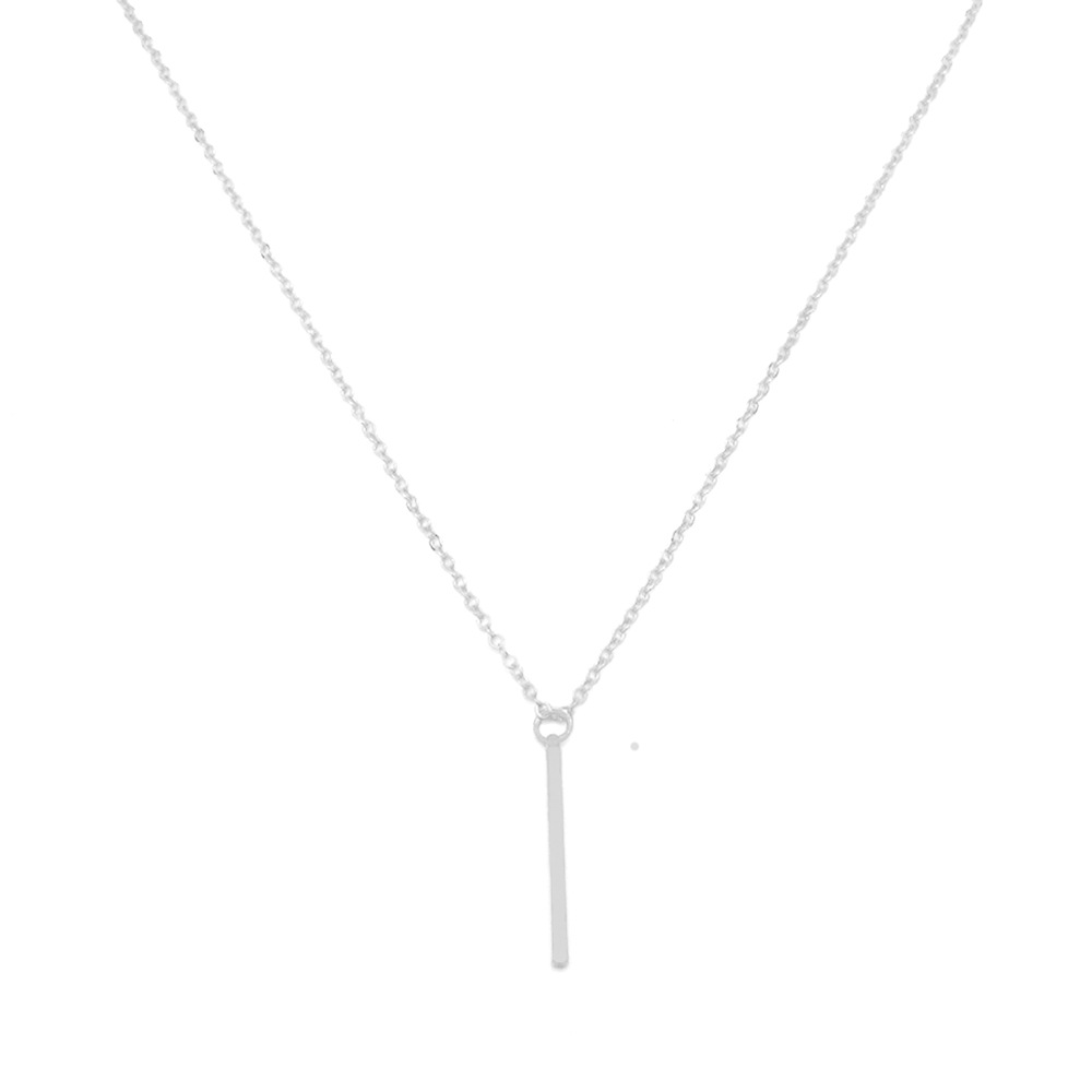 Vòng cổ hợp kim mạ vàng / bạc đơn giản thời trang cho phụ nữ