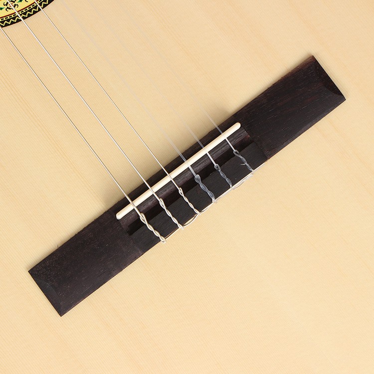 [NOWSHIP] Đàn guitar acoustic Mahogany tặng phím gãy không cong cần âm vang hay cho bạn mới tập AKL-M16 Tặng MGG kalimba