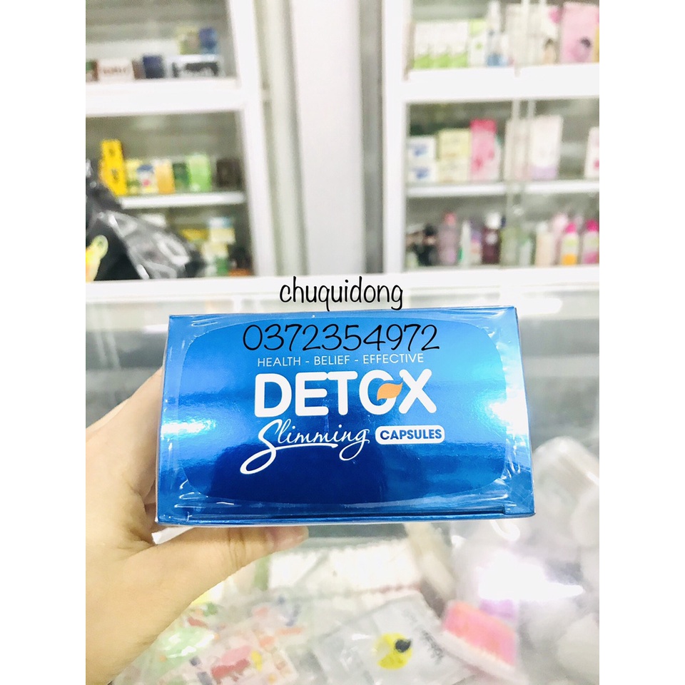 Viên uống giảm cân cấp tốc Detox hỗ trợ giảm cảm giác thèm ăn và giúp đào thải mỡ thừa slimming an toàn hiệu quả tại nhà