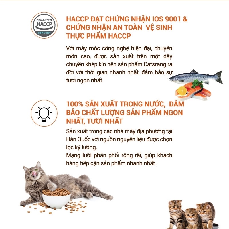 Thức ăn hạt cho mèo Catsrang 2kg