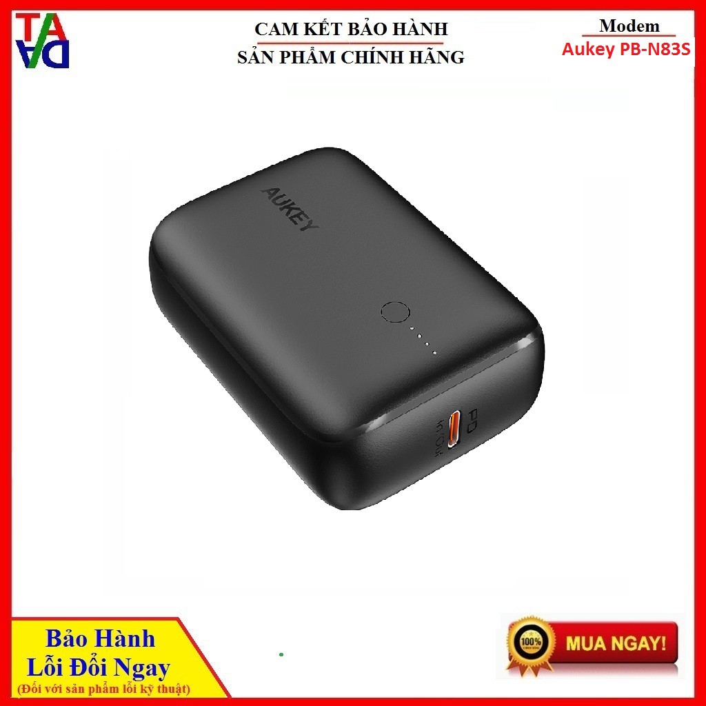 PIN SẠC DỰ PHÒNG AUKEY PB-N83S 10.000MAH 22.5W TYPE-C - HÀNG CHÍNH HÃNG - BẢO HÀNH 18 THÁNG
