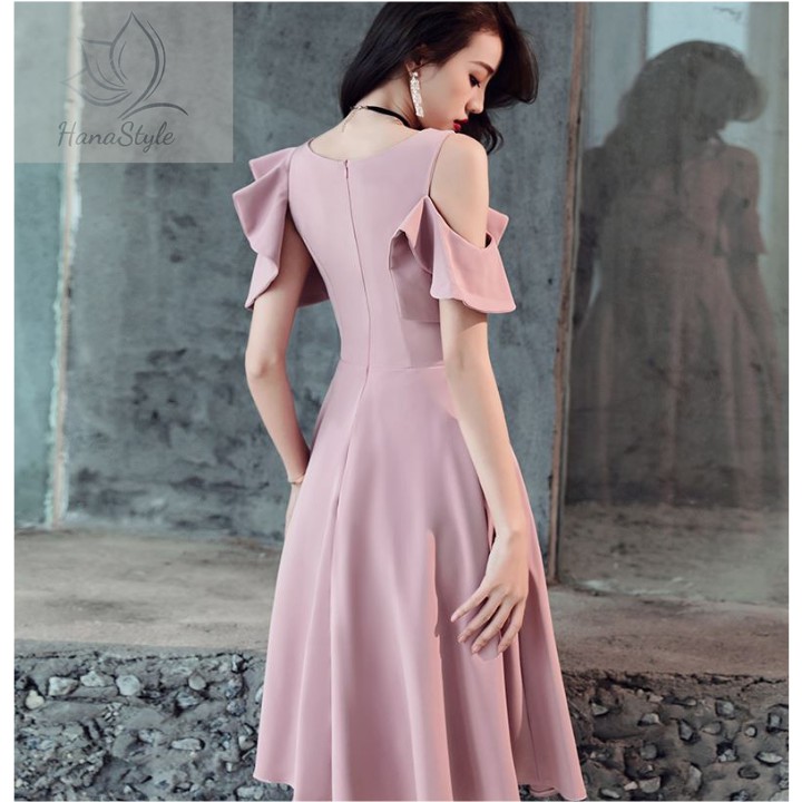 Đầm xòe cutout sang trọng HN029