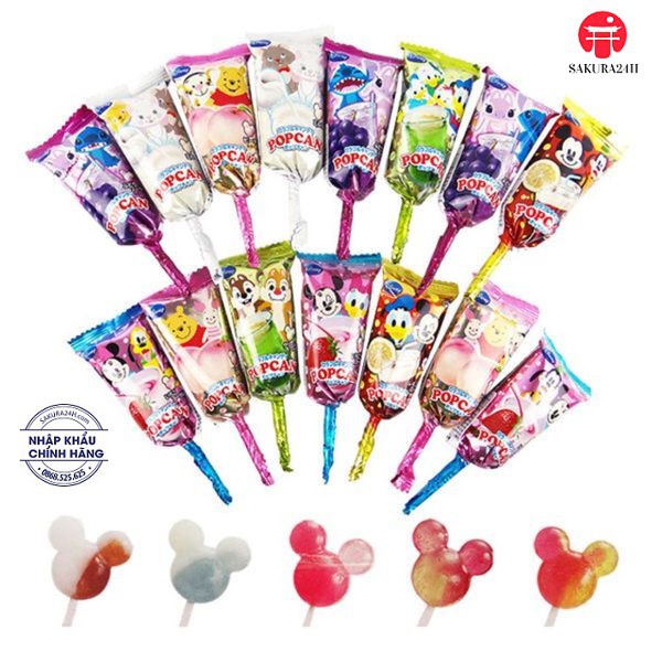 KẸO CÂY MICKEY POP CAN NHẬT BẢN DATE T9/2021