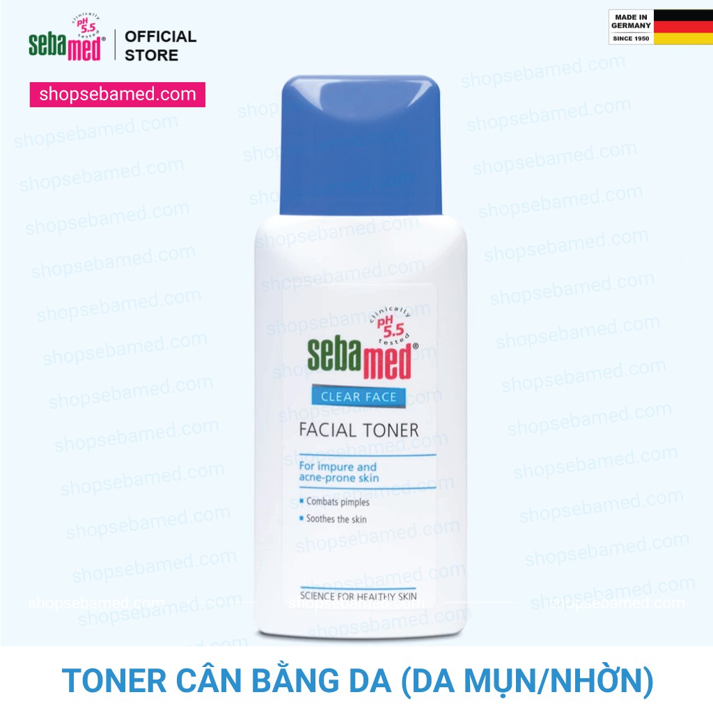 [Chính Hãng] Toner nước hoa hồng se khít lỗ chân lông, cân bằng da Sebamed pH5.5