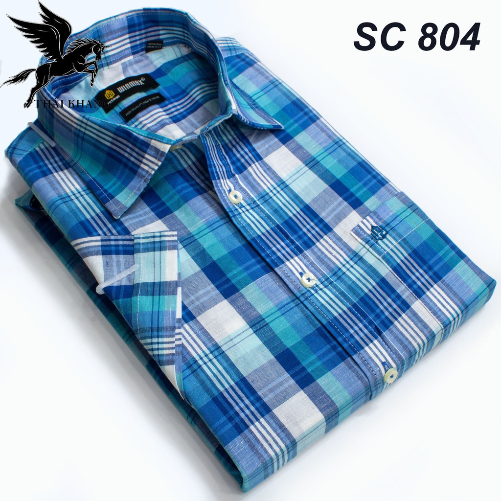 sơ mi nam ngắn tay công sở caro siêu thị vải cotton đẹp mát hàng chuẩn Thái Khang | BigBuy360 - bigbuy360.vn