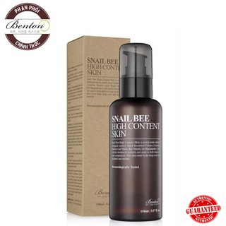 Nước Hoa Hồng Phục Hồi, Làm Dịu Da Benton Snail Bee High Content Skin 150ml
