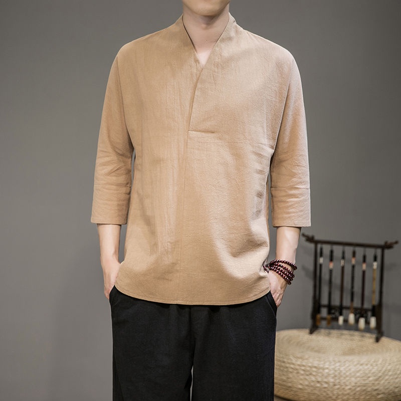 Áo Thun Ngắn Tay Phong Cách Trung Hoa Dành Cho Nam