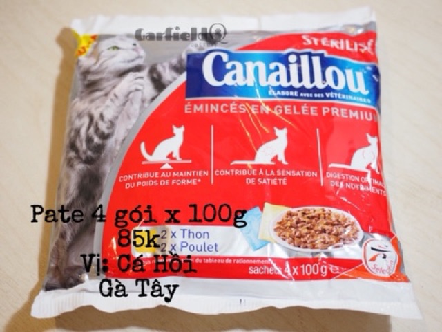 Túi 4 gói x 100g Pate Canaillou nhập Pháp